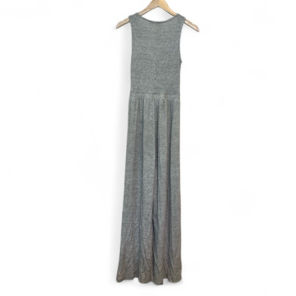 ALTAR’D STATE Gray Twist Front Knit Wide Leg Sleeveless Jumpsuit Size Small 2-4 - Picture 3 of 9
